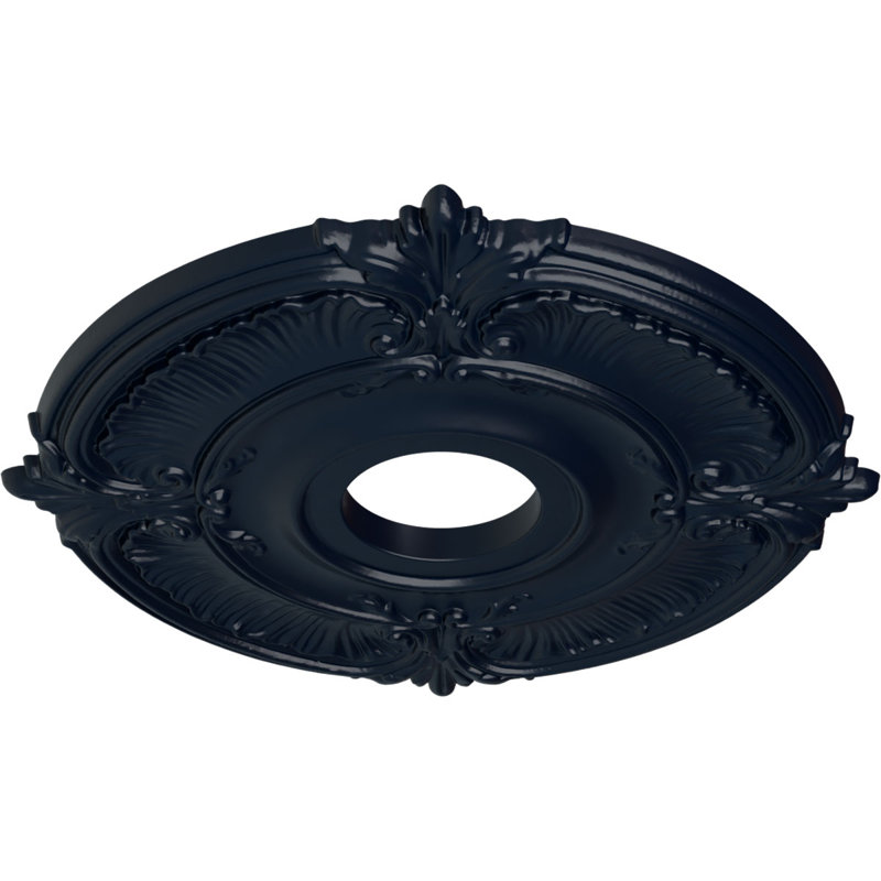 Endurathane Attica Ceiling Medallion, 18"OD x 4"ID x 5/8"P (Fits Canopies up to 5"), Hand-Painted Midnight Dream Finish