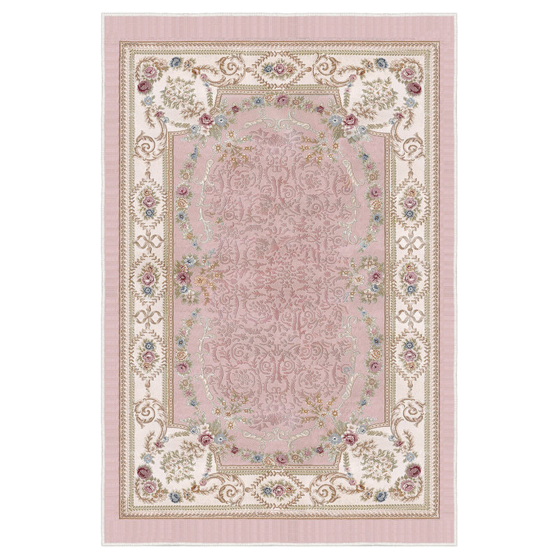 Stylish Hall Carpet (3.3 x 6.6 ft), 100% Polyester, 0.3 in Pile Height | Antibacterial, Non-Slip PVC Felt Dot Underside | Machine Washable, 3D Digital Print, Durable & Easy to Clean | Perfect for Entryway & Living Areas