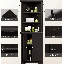 Anest 62.2" H x 24.4" W Corner Bookcase-1113117958