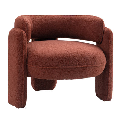  Margarita Occasional Chair in Teddy - Cherry Red