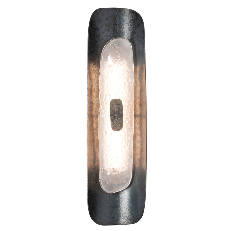 Shield Small Wall Sconce, Black, 24" x 7" x 3", Black