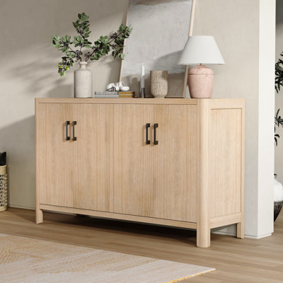 Shmuel Accent Cabinet With 4 Doors & Solid Wood Legs by Latitude Run
