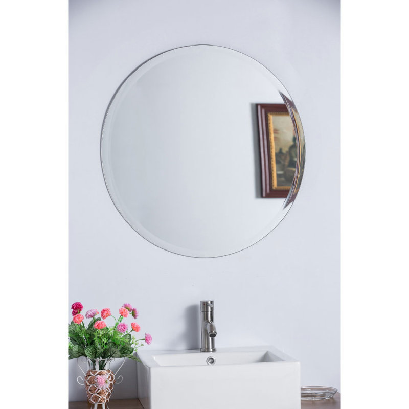 Moreno Round Wall Mirror, 22" H x 22" W