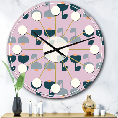 Horloge murale rétro Mid-Century