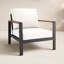 Chaise de patio avec coussins Sunbrella Bayla