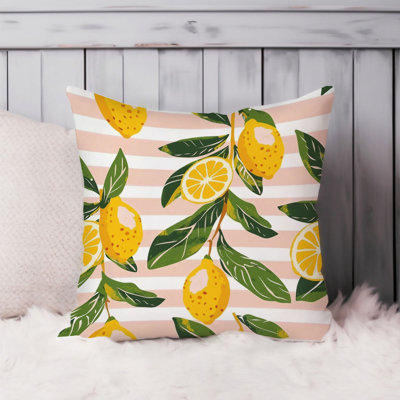 Food and Kitchen Lemons & Stripes IV Modern