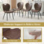 Ensemble de 4 chaises confortables en cuir PU, métal moderne pour la cuisine