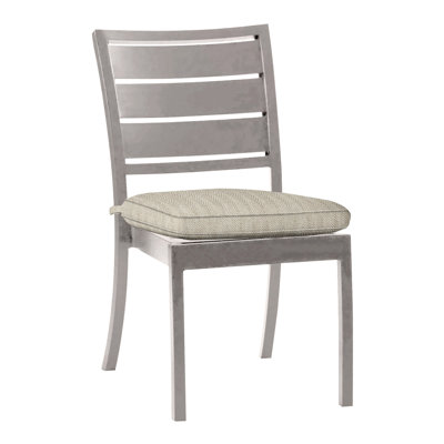 Chaise d'appoint d'extérieur en aluminium forgé Charleston