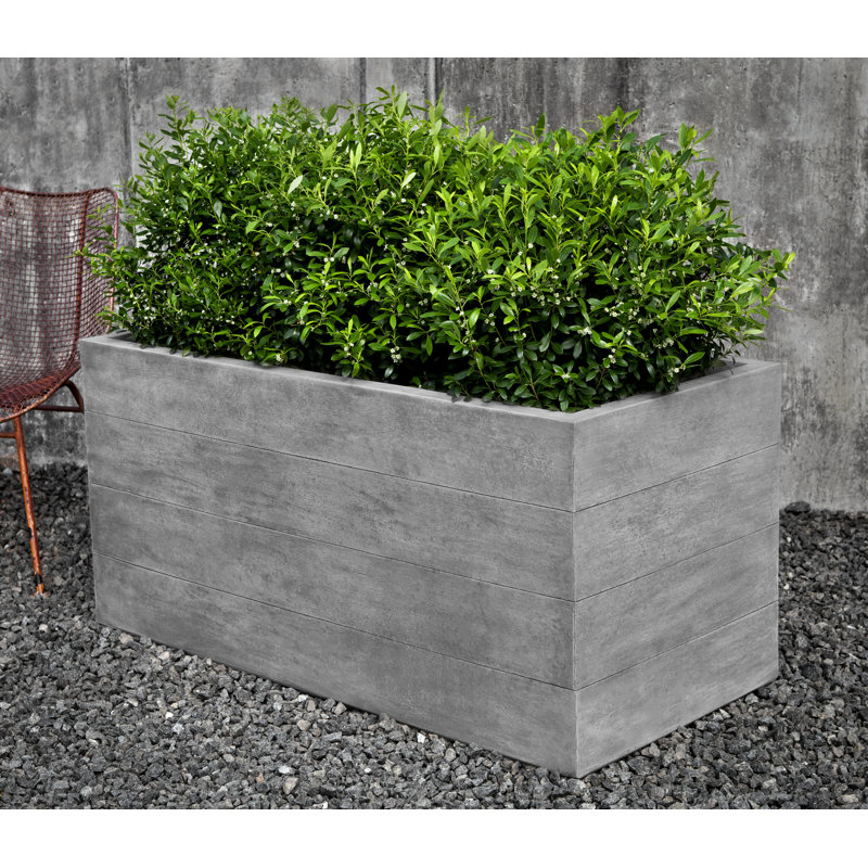 Chenes Brut Handmade Planter, Graystone