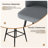 Modern Swivel Upholstered Counter Stool with Durable Metal Frame-338239152
