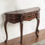 Console en bois de noyer américain semi-circulaire-1920886806