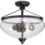 Northpoint Glass Semi Flush Mount