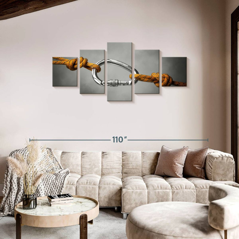 Carabiner Connection, 36" H x 80" W