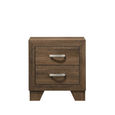 Table de chevet Miquell, finition chêne
