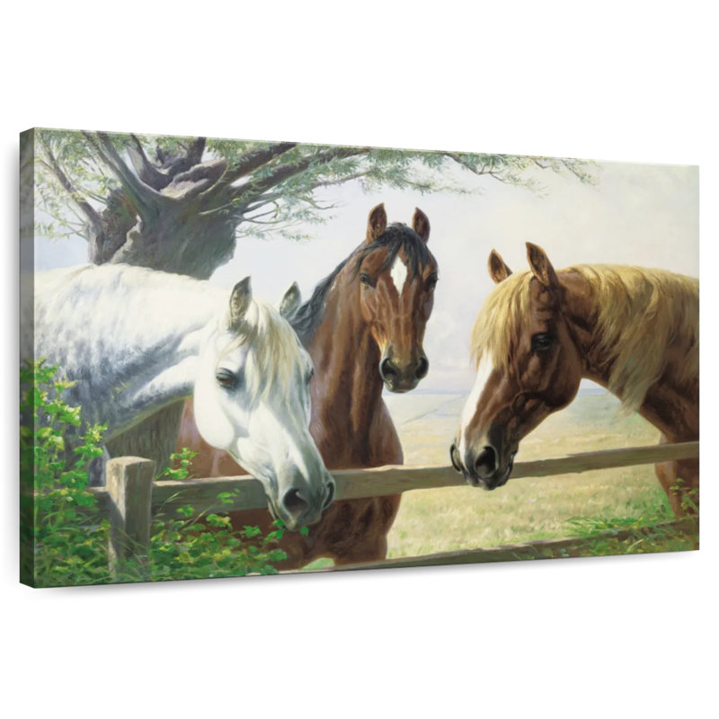 Old Friends Horses, 20" H x 30" W