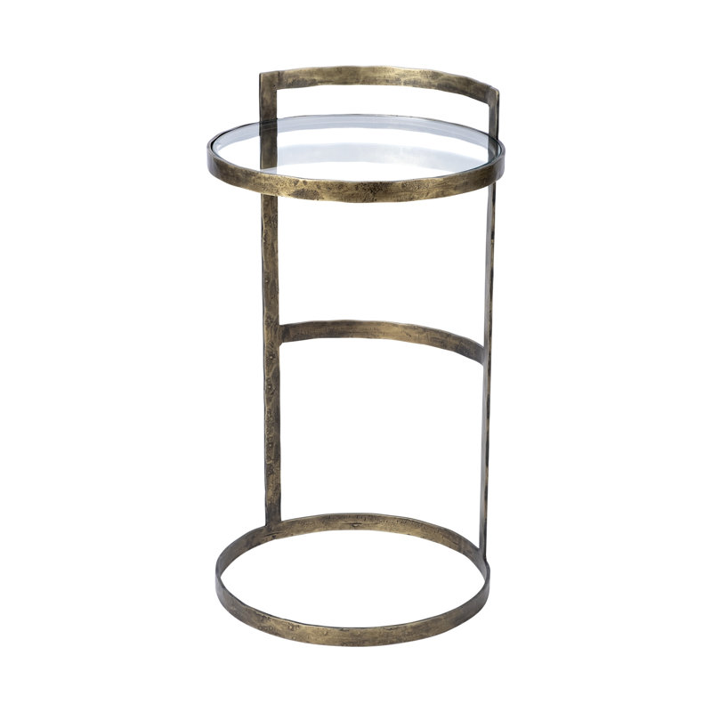 Degnan Glass Top End Table