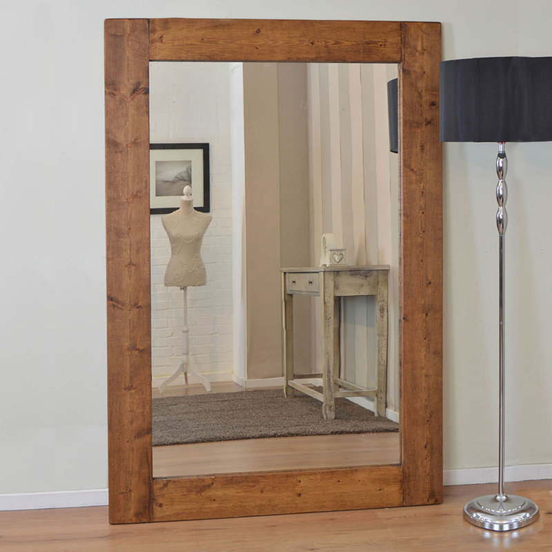 Stamford Wood Flat Wall Mirror