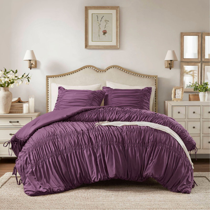 2PCS Comforter Set, Purple