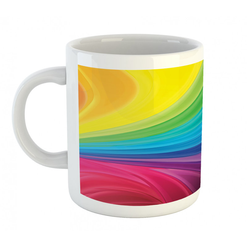 Grande tasse à café en arc lisse