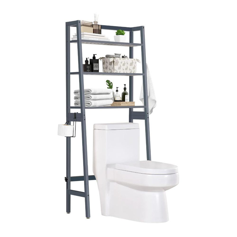 Bamboo Over The Toilet Storage Cabinet, Dark Brown