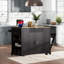 Îlot de cuisine avec armoire de rangement pour poubelle-882095122