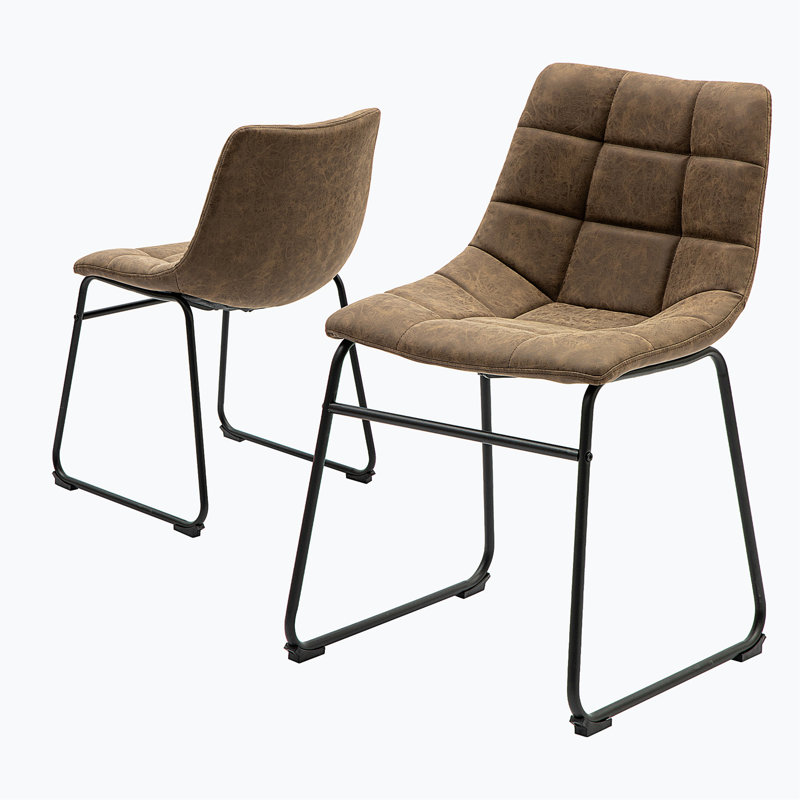 Faux Leather Side Chair