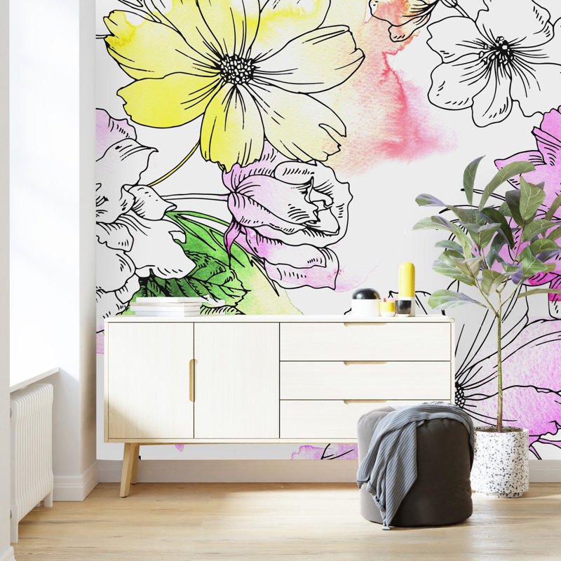 Murale pelez et collez, L 10,42 pi x L 10,42 pi