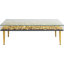 Coffee Table Gold Flowers 120x60