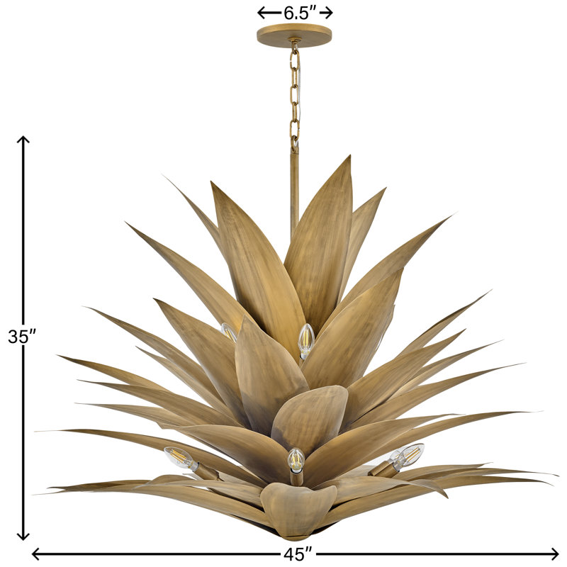 Agave 12 - Light Unique Geometric Chandelier