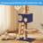 Trimmable Cat Scratching Post Carpet Covered 78.7”X15.8” Self-Adhesive Cat Tree Shelves Replacement Parts Mat Cat Scratcher For Cat Tree Shelves Steps Couch Furniture DIY Protector-172614473