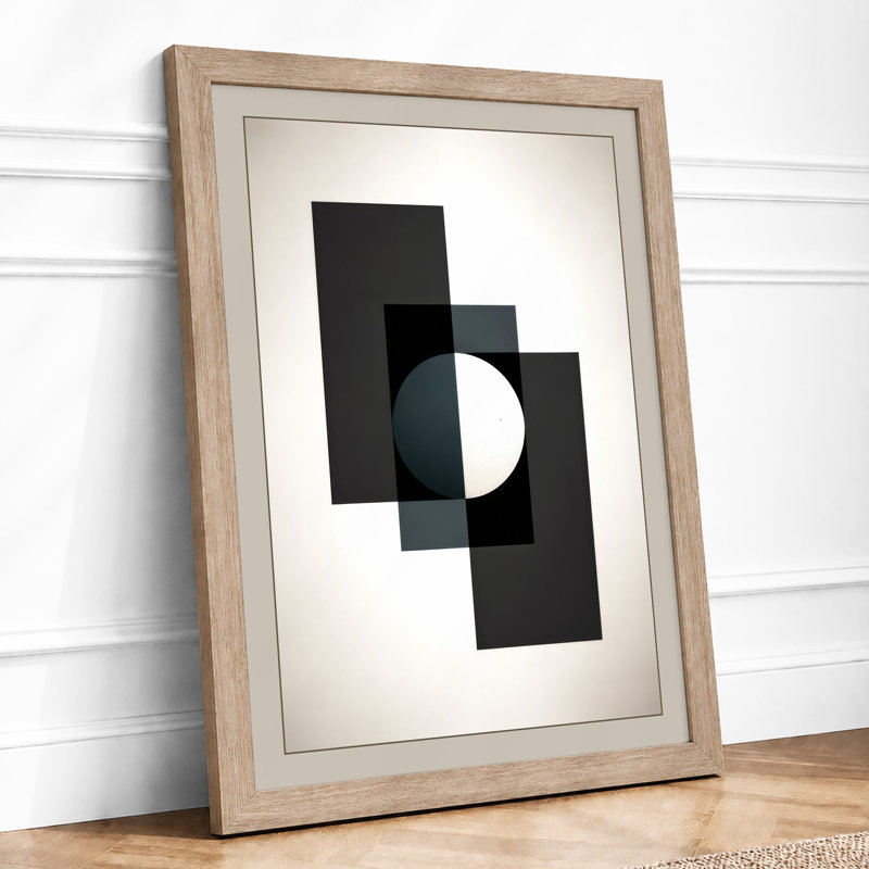 Geometric Forms Minimalist - Print, A2 - 59.4 x 42.0 cm, Oak
