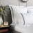 800 Thread Count Triple Row Cord Embroidered Square Pillowcase Pair-981850908