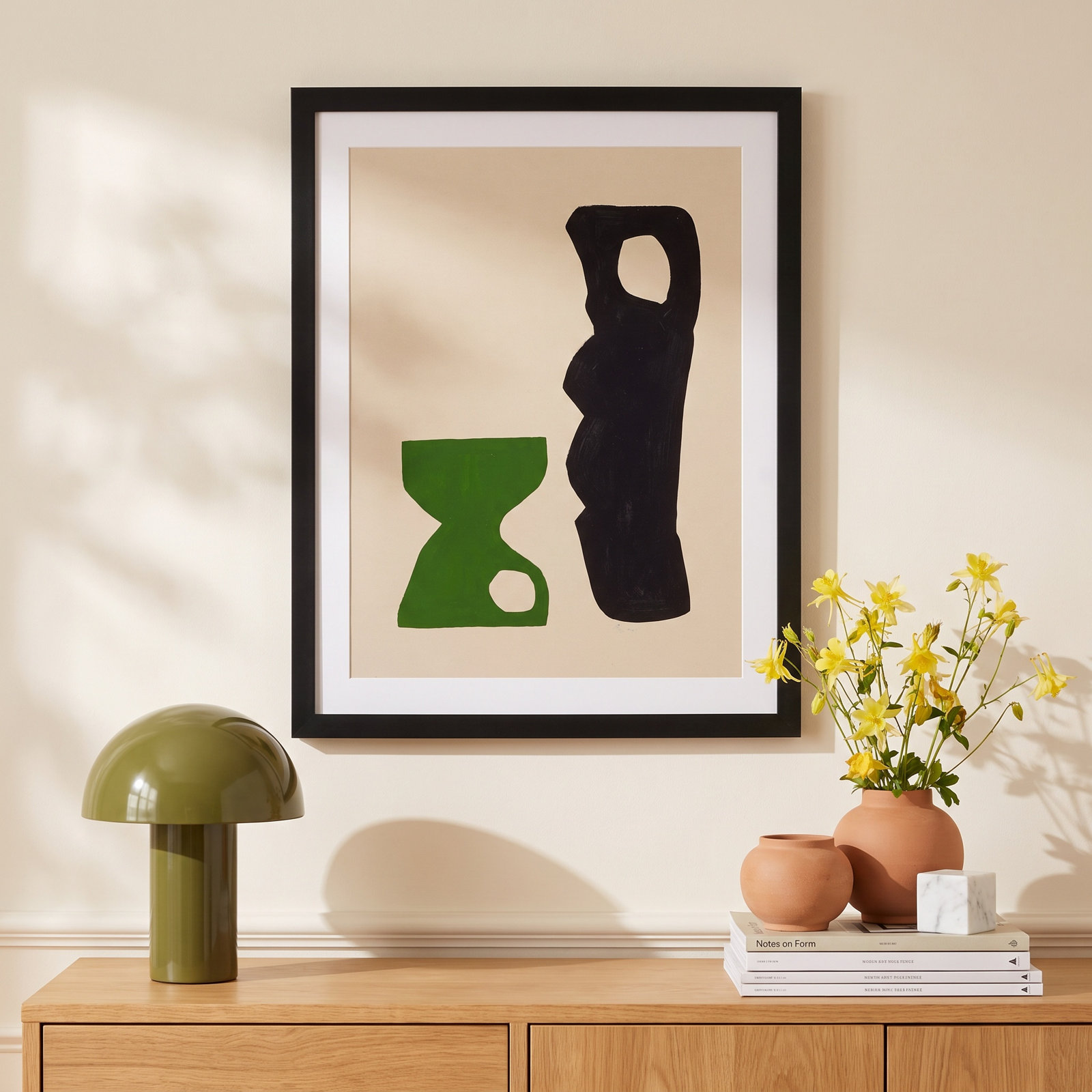 The Conversation by Michael Kempen, 16" W x 20" H, Black Framed