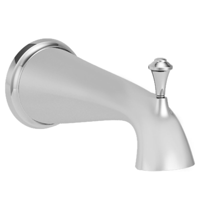 Delancey Wall Tub Spout with Diverter, Polished Chrome