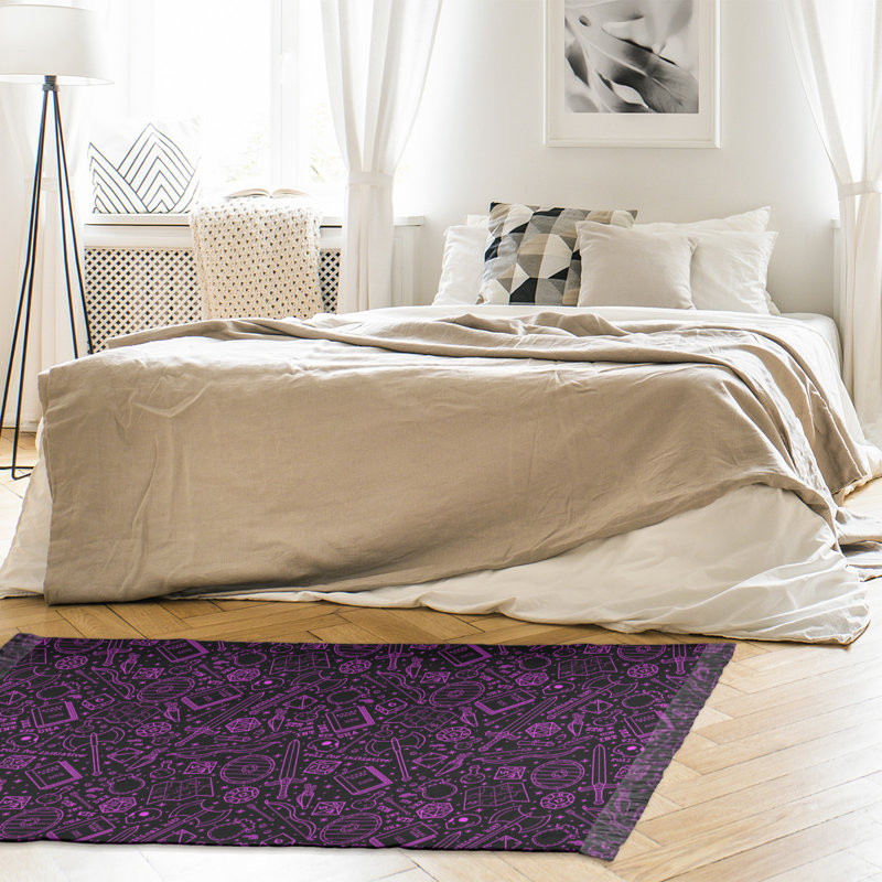 Tapis rpg mauve/noir zone lines Mcguigan, Non