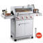 Barbecue au gaz en acier inoxydable avec brûleur latéral et couvercle pour barbecue au propane liquide 4 brûleurs Mesa 405K de Monument Grills Mesa 405K
