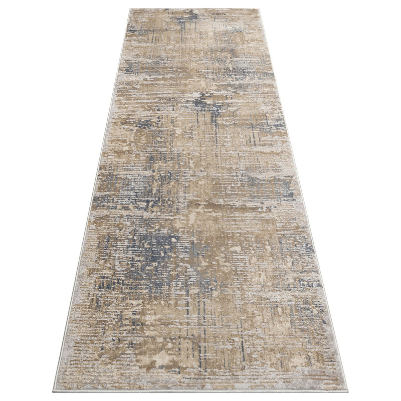 Compas Abstract Area Rug, Runner 80 x 240cm
