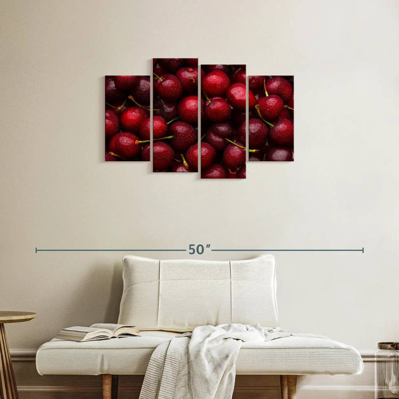 Cerises rouges douces Yarlin, H 22 po x l 36 po
