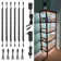 LED Safe Lighting Kit, 12 Inch Linkable Light Bars (6) + Motion Sensor + UL Power Adapter