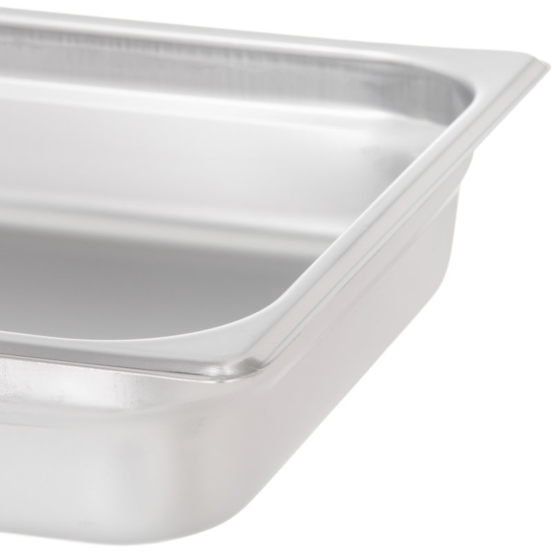 DuraPan ™ 3 pte Contenant alimentaire rectangulaire en acier inoxydable