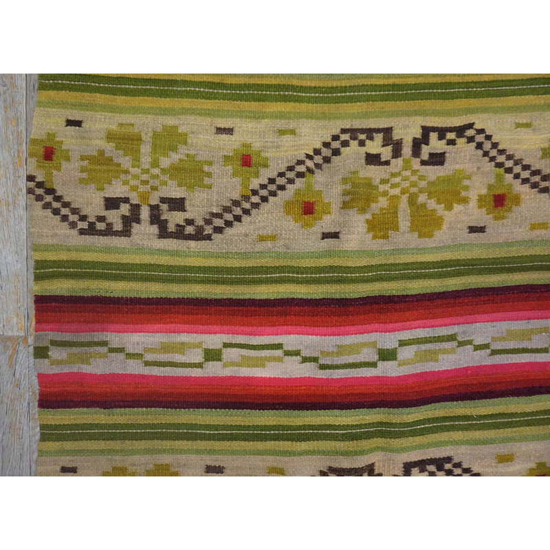 Tapis antique tissé à plat Zapotec Mexico