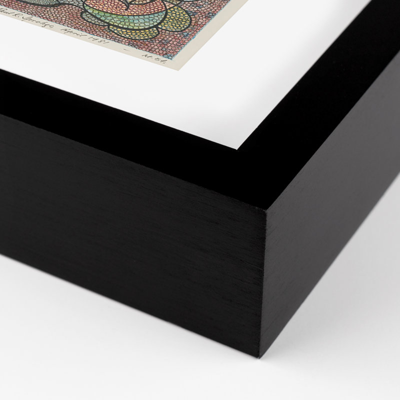 No Return Print by Pepi Sprohge, 48" H x 48" W x 2.5" D, Black Single Picture Framed
