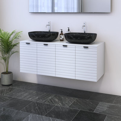Karaya 47.2'' Double Bathroom Vanity with Top