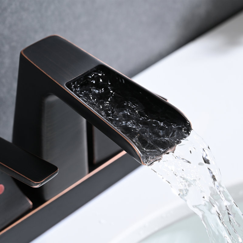 2-handle Bathroom Faucet with Drain Assembly, Oil-Rubbed Bronze