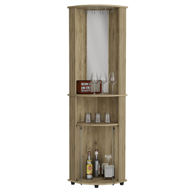 17.83'' Bar Cabinet, Beige