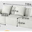 Canapé modulaire Belfin, canapé convertible en bloc de tofu Belfin