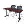 Neyamiah Cain T-Base Training Seminar Table & 2 Cadence Nesting Chairs