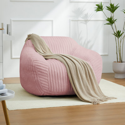 Canapé surdimensionné simple en fausse fourrure de lapin avec accoudoirs