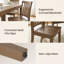 Chaise d'appoint à lattes en bois massif-1233253356
