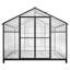 Serre en polycarbonate H 85,7 "avec double ventilation et porte sécurisée P 148,45" efficacité extérieure double couche